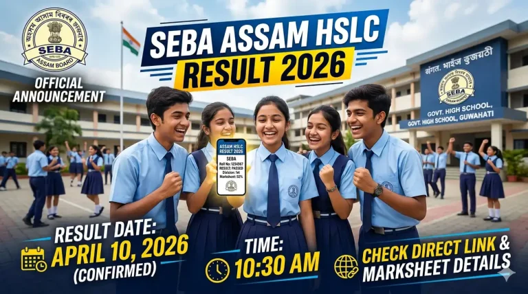 SEBA Assam HSLC Result 2026: Date, Time & Direct Link to Check